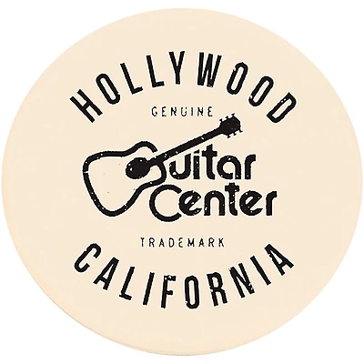 Guitar Center Hollywood Single Round Stone Coaster