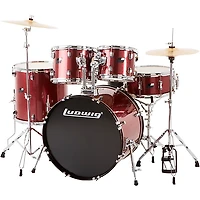 Ludwig BackBeat Complete 5-Piece Drum Set With Hardware and Cymbals -