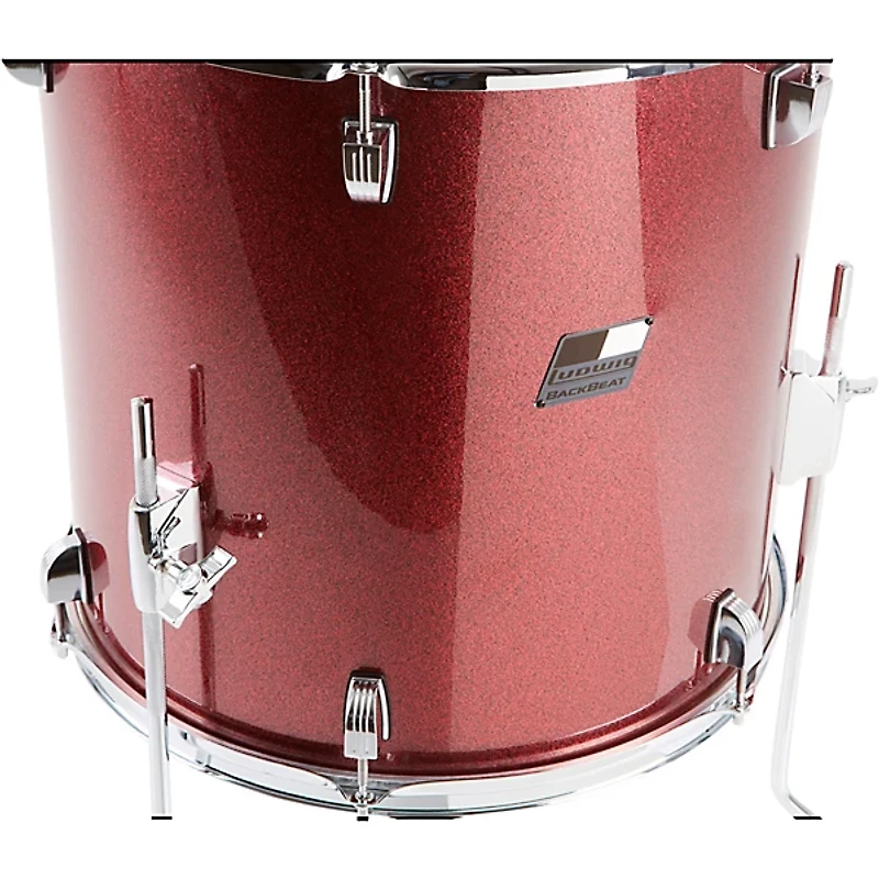 Ludwig BackBeat Complete 5-Piece Drum Set With Hardware and Cymbals -