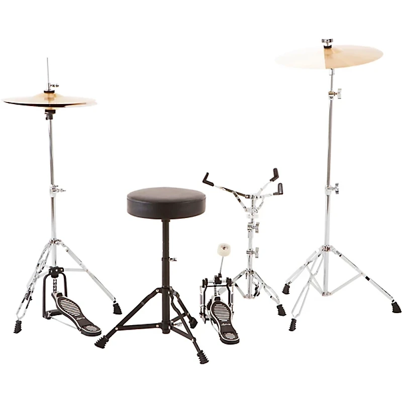 Ludwig BackBeat Complete 5-Piece Drum Set With Hardware and Cymbals -