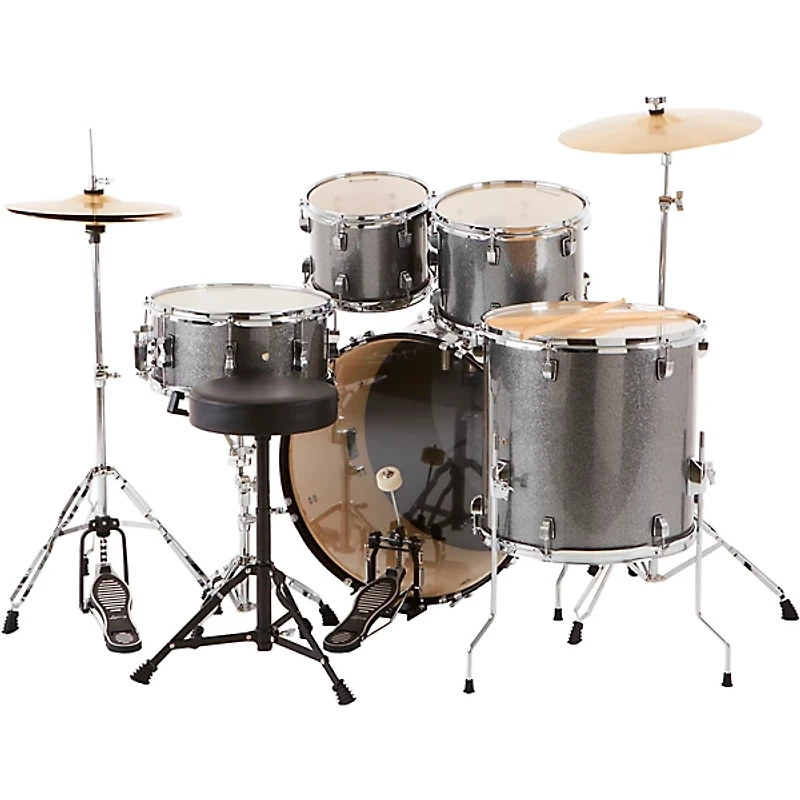 Ludwig BackBeat 5-Piece Drum Set With Hardware and Cymbals -