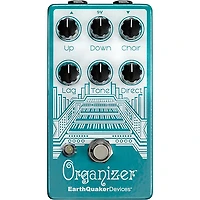 EarthQuaker Devices Organizer V2 Organ Emulator Effects Pedal and Octoskull T-Shirt Large Black