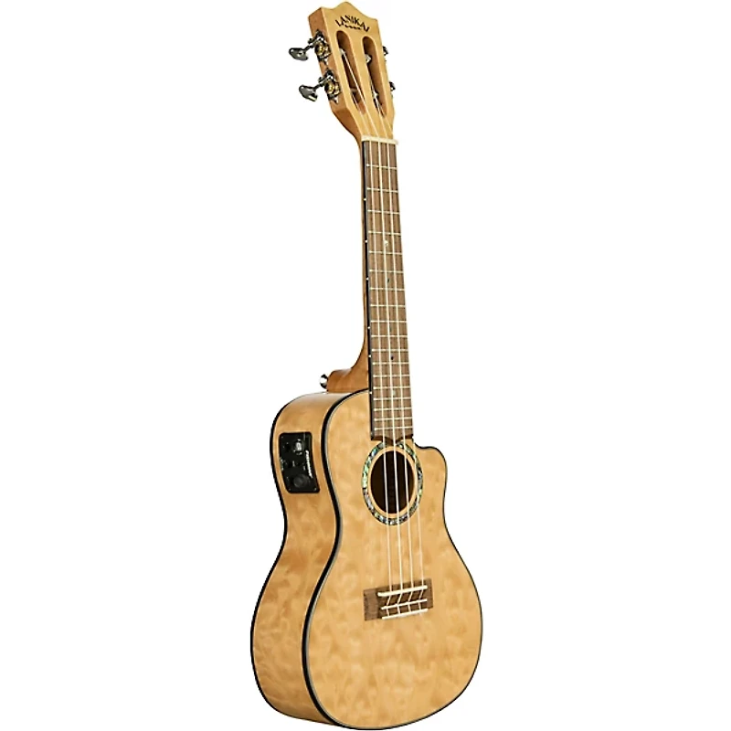 Lanikai QM-CEC Quilted Maple Concert Acoustic-Electric Ukulele