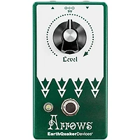 EarthQuaker Devices Arrows V2 Preamp Booster Effects Pedal and Octoskull T-Shirt Large Black