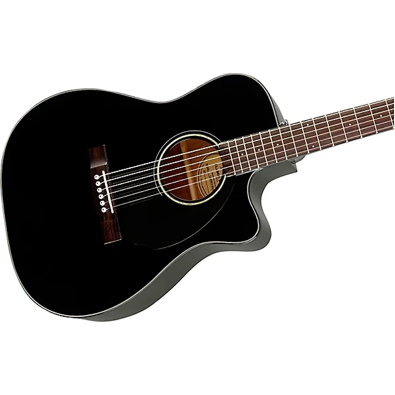 Fender CC-60SCE Concert Acoustic-Electric Guitar Black