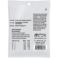 Martin MA150 SP 80/20 Bronze Medium Authentic Acoustic Guitar Strings