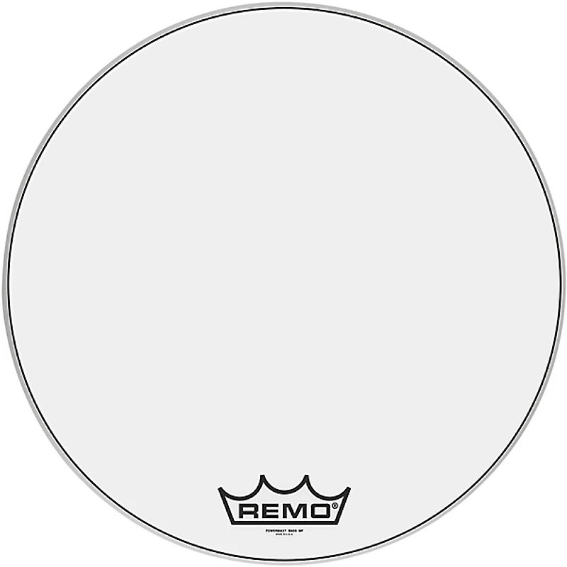 Remo Powermax Ultra White Crimplock Bass Drum Head