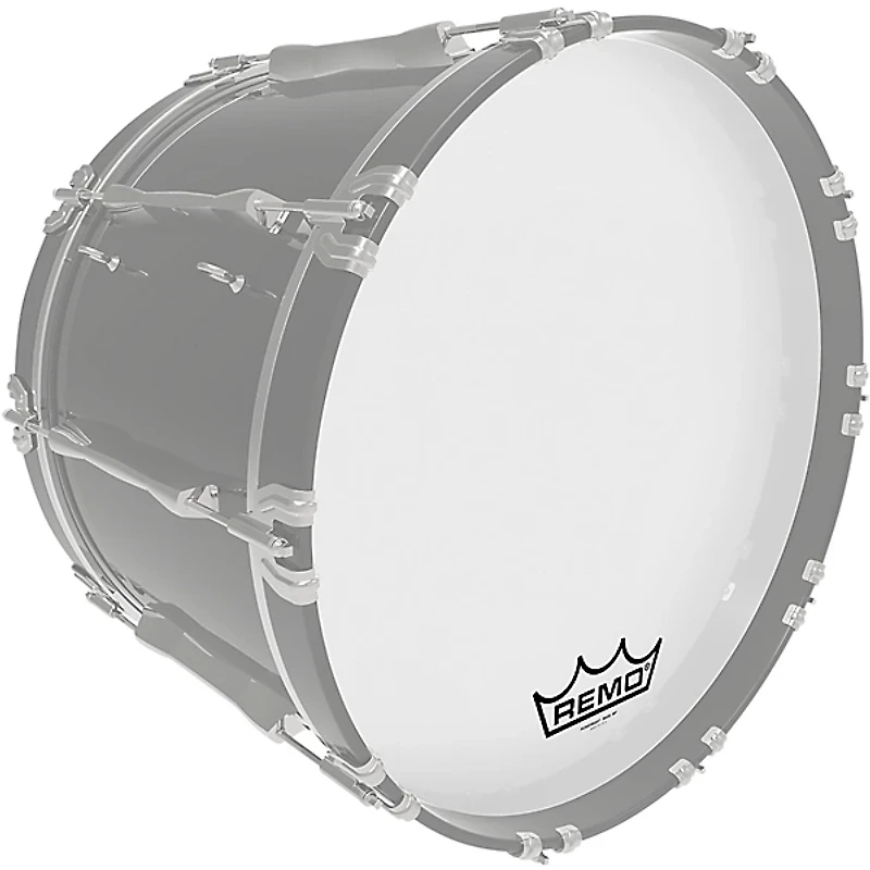 Remo Powermax Ultra White Crimplock Bass Drum Head