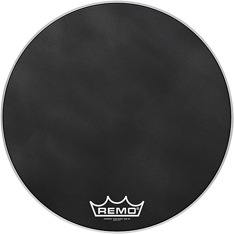 Remo Powermax Black Suede Crimplock Bass Drum Head