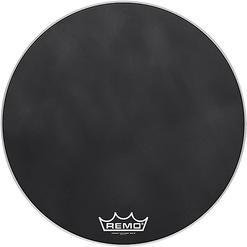Remo Powermax Black Suede Crimplock Bass Drum Head