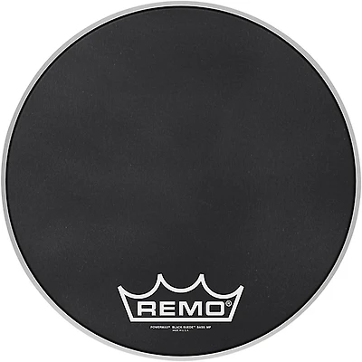 Remo Powermax Black Suede Crimplock Bass Drum Head