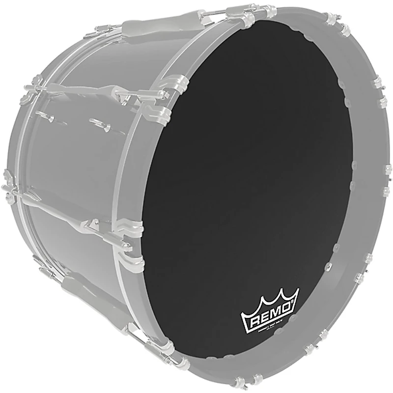 Remo Powermax 2 Ebony Crimplock Bass Drum Head