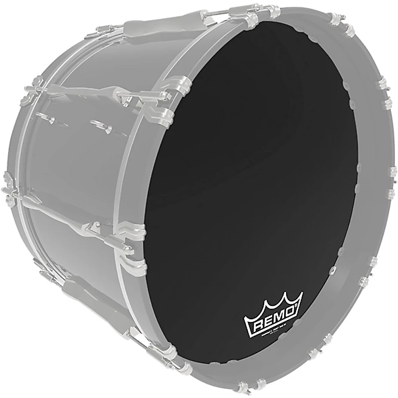 Remo Powermax 2 Ebony Crimplock Bass Drum Head