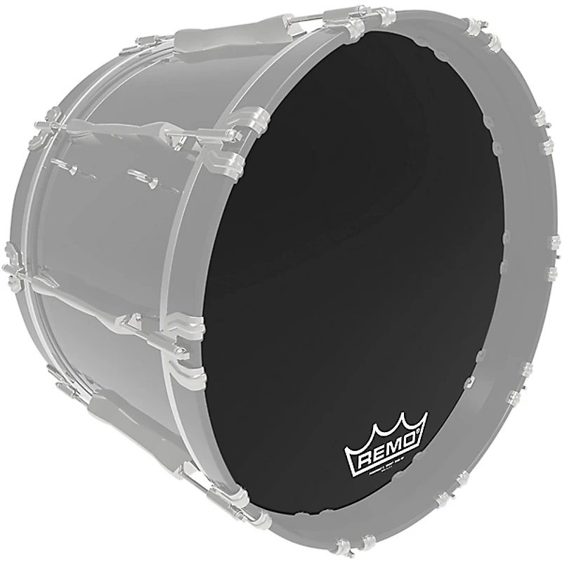 Remo Powermax 2 Ebony Crimplock Bass Drum Head