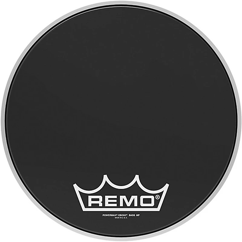 Remo Powermax Ebony Crimplock Bass Drum Head