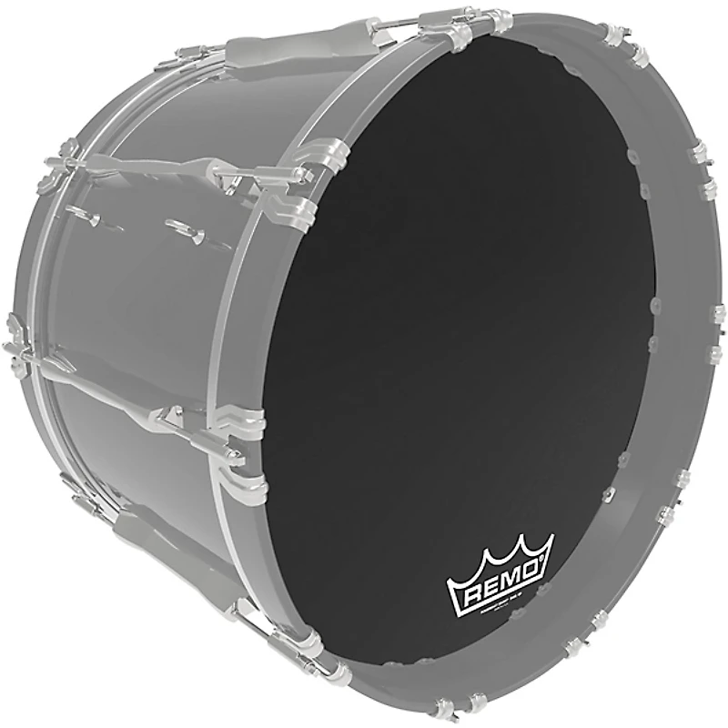 Remo Powermax Ebony Crimplock Bass Drum Head