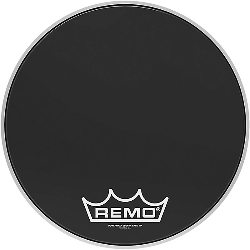 Remo Powermax Ebony Crimplock Bass Drum Head