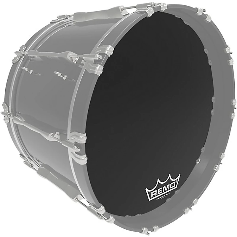 Remo Powermax Ebony Crimplock Bass Drum Head