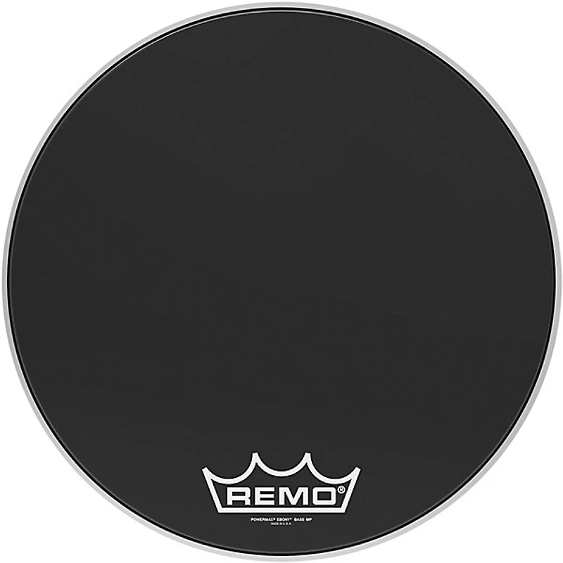 Remo Powermax Ebony Crimplock Bass Drum Head