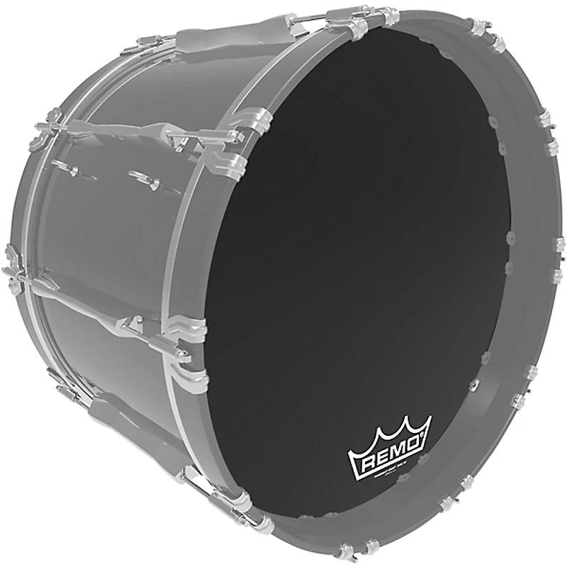 Remo Powermax Ebony Crimplock Bass Drum Head