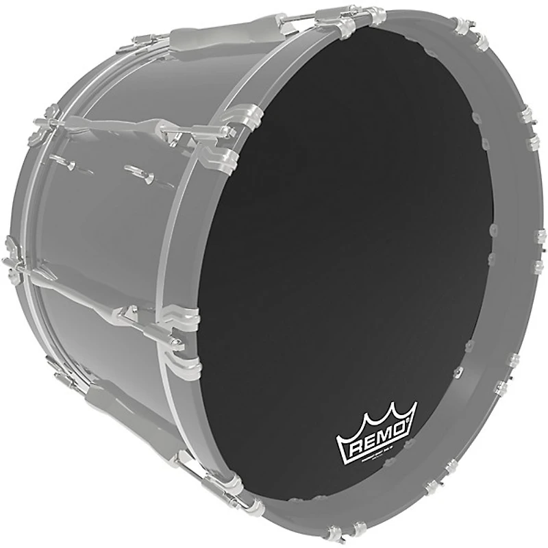 Remo Powermax Ebony Crimplock Bass Drum Head