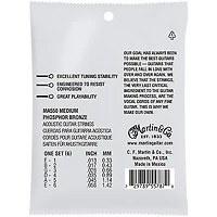 Martin MA550 SP Authentic Acoustic Phosphor Bronze Guitar Strings - Medium (13-56)