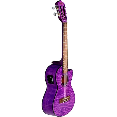 Lanikai QM-CET Quilted Maple Tenor with Kula PreampAcoustic Electric Ukulele