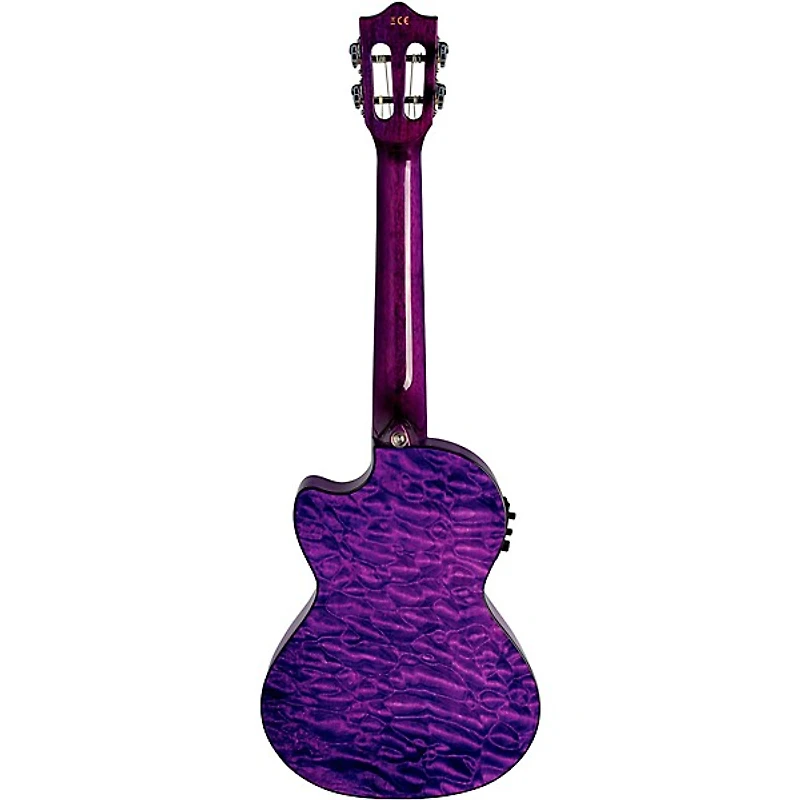 Lanikai QM-CET Quilted Maple Tenor with Kula PreampAcoustic Electric Ukulele