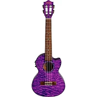 Lanikai QM-CET Quilted Maple Tenor with Kula PreampAcoustic Electric Ukulele