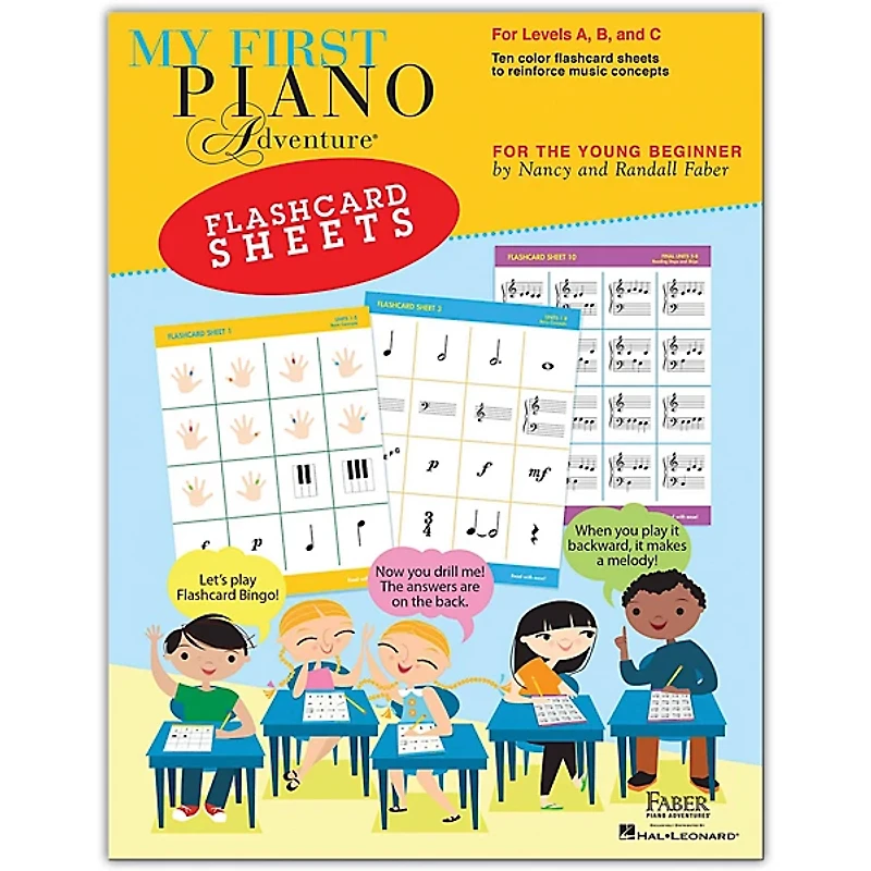 Faber Piano Adventures My First Piano Adventure Flashcard Sheets - For the Young Beginner
