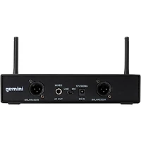 Gemini UHF-6200HL Dual Headset With Detachable Lavalier Wireless System, 512-537.5mHz