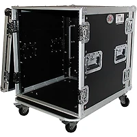 ProX 12U Space Amp Rack Mount ATA Flight Case 19" Depth w Casters