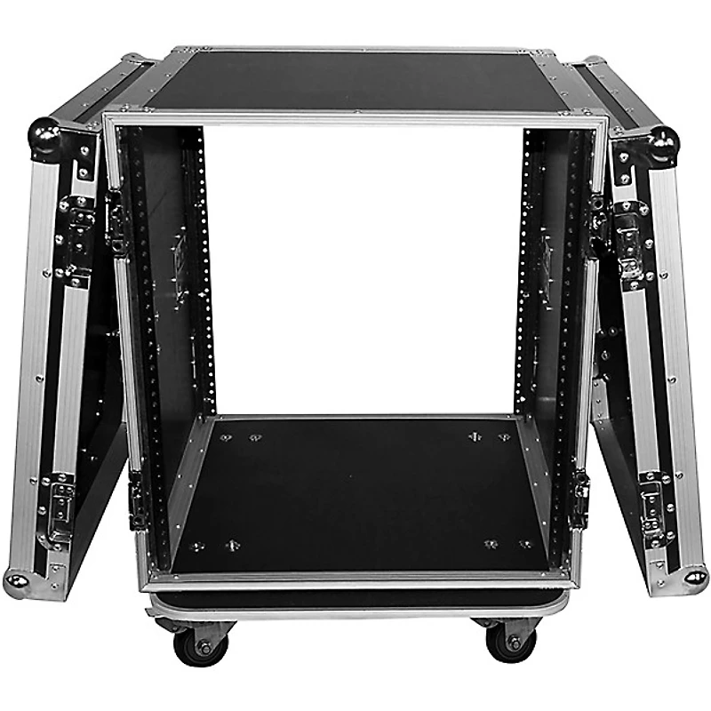 ProX 12U Space Amp Rack Mount ATA Flight Case 19" Depth w Casters