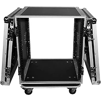 ProX 12U Space Amp Rack Mount ATA Flight Case 19" Depth w Casters