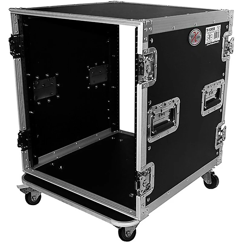 ProX 12U Space Amp Rack Mount ATA Flight Case 19" Depth w Casters
