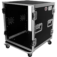 ProX 12U Space Amp Rack Mount ATA Flight Case 19" Depth w Casters