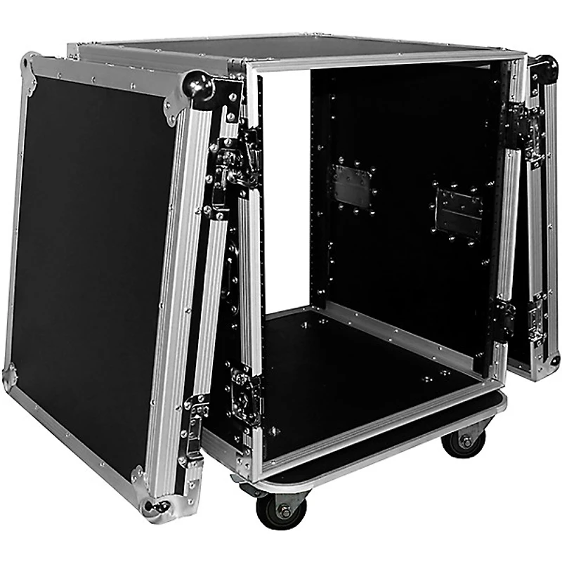 ProX 12U Space Amp Rack Mount ATA Flight Case 19" Depth w Casters