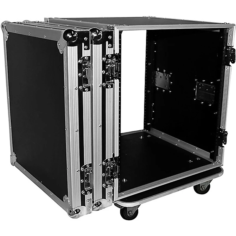 ProX 12U Space Amp Rack Mount ATA Flight Case 19" Depth w Casters