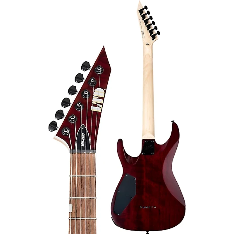 ESP LTD MH-200QM NT Electric Guitar See-Thru Black Cherry