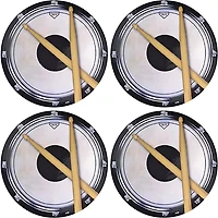 AIM Drum Practice Pad Vinyl Coaster 4-Pack