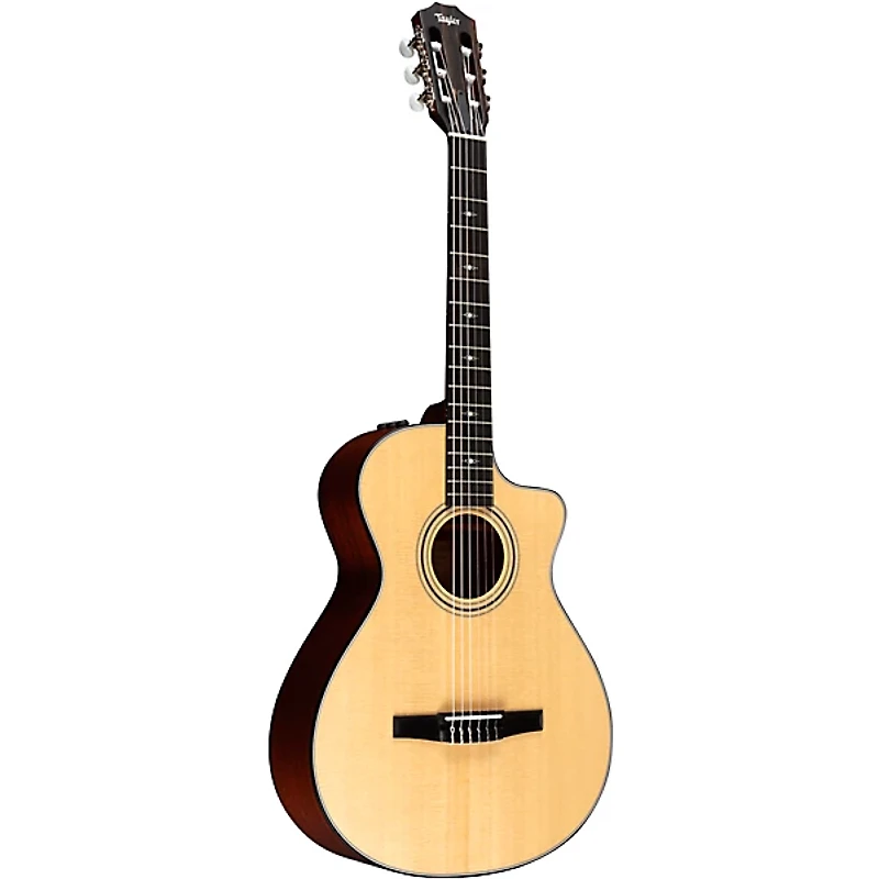 Taylor 312ce-N Grand Concert Nylon-String Acoustic-Electric Guitar Natural