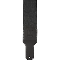 BOSS 3" Premium Leather Guitar Strap Black 3 in.