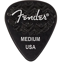 Fender 351 Shape Wavelength Celluloid Guitar Picks (6-Pack), Black