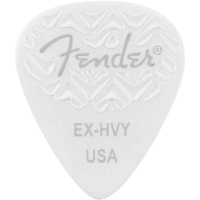 Fender 351 Shape Wavelength Celluloid Guitar Picks (6-Pack), White