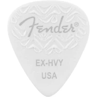 Fender 351 Shape Wavelength Celluloid Guitar Picks (6-Pack), White
