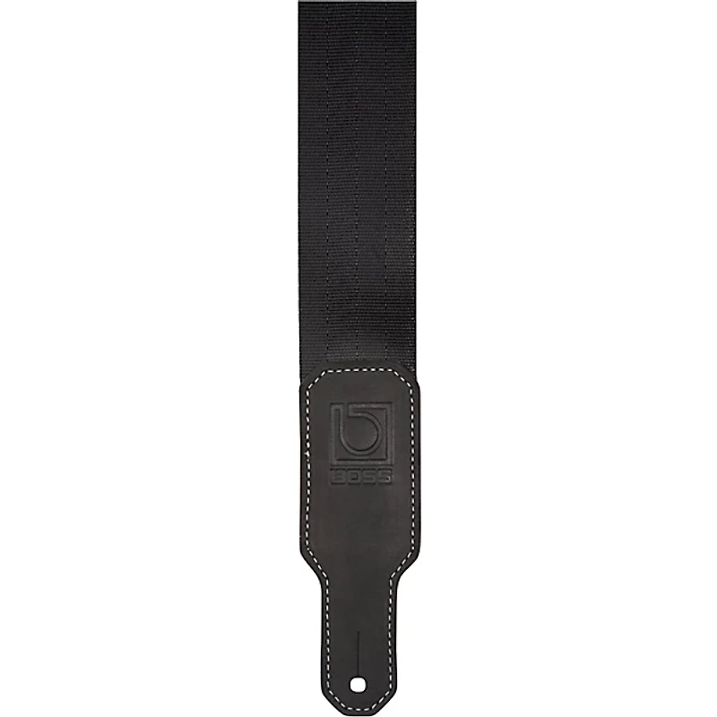 BOSS 2" Seatbelt Nylon Guitar Strap Black 2 in.