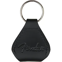 Fender Leather Pick Holder Keychain Black