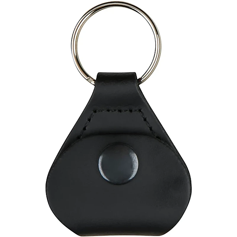 Fender Leather Pick Holder Keychain Black