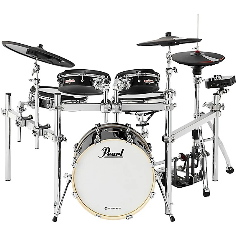 Pearl e/MERGE e/HYBRID Electronic Drum Set Powered by KORG Jet Black