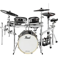 Pearl e/MERGE e/HYBRID Electronic Drum Set Powered by KORG Jet Black